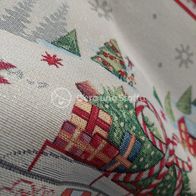 Pannello Gobelin Lurex Natale Furgoncino - 0