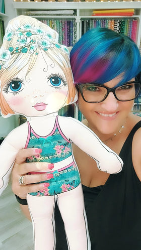 Pannello Jersey Gioco Bambola Lola - 0