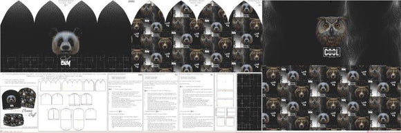 Jersey Garzato Pannello Berretta-Scaldacollo Panda