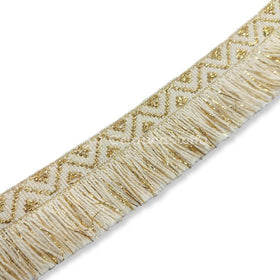 Passamaneria Bordo Frange Greca Lurex