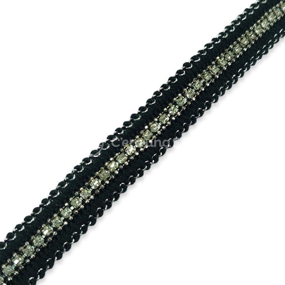 Passamaneria Bordo Strass Catena