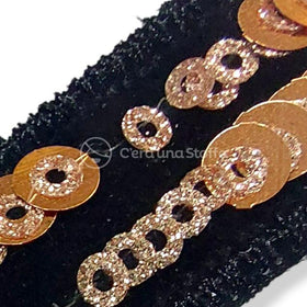 Nastro Velluto e Paillettes 2036 - 0