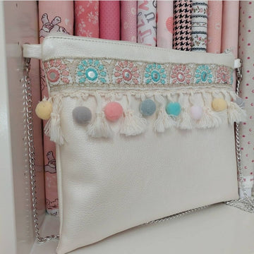 Kit Pochette Con Cerniera e Bordo Specchietti