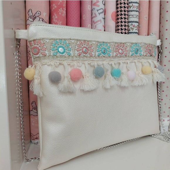 Kit Pochette Con Cerniera e Bordo Specchietti