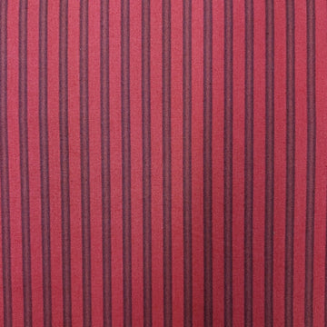 Cotone Americano Rigato Rosso Nero