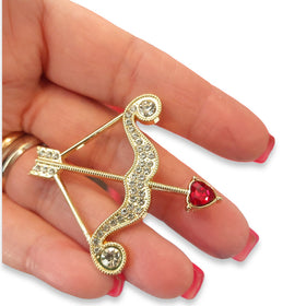 Spilla Arco e Cuore - 0