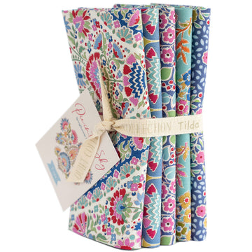 Tilda Pie In The Sky Fat Quarter Bundle Blue/Teal