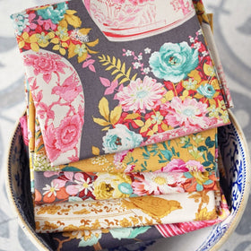 Tilda Chic Escape Fat Quarter Bundle Grigio/Senape - 0