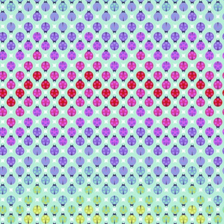 Tula Pink Tiny Beasts Painted Ladies - Coccinelle