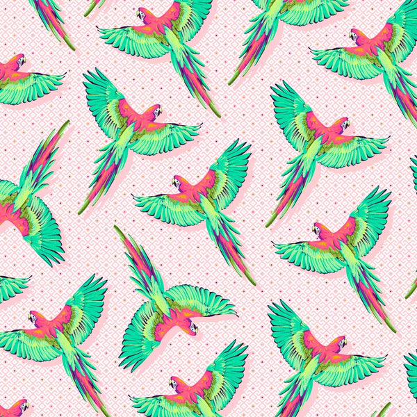Tula Pink Daydreamer Macaw Ya Later - Pappagalli