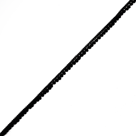 Acquista nero Passamaneria Mini Pompon 5mm