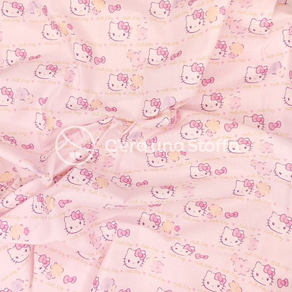 Cotone Hello Kitty Fiori e Fiocchi