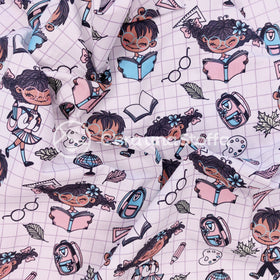 Cotone Stampa Digitale Back to School - 0