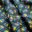 Cotone Stampa Digitale Teschi E Stelle-2