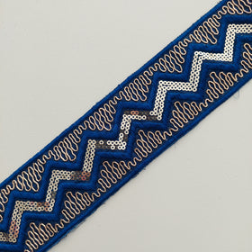 Passamaneria Bordo Zigzag Paillettes