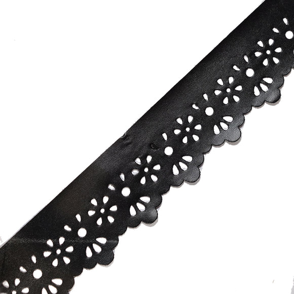 Passamaneria Bordo Effetto Pelle Traforato