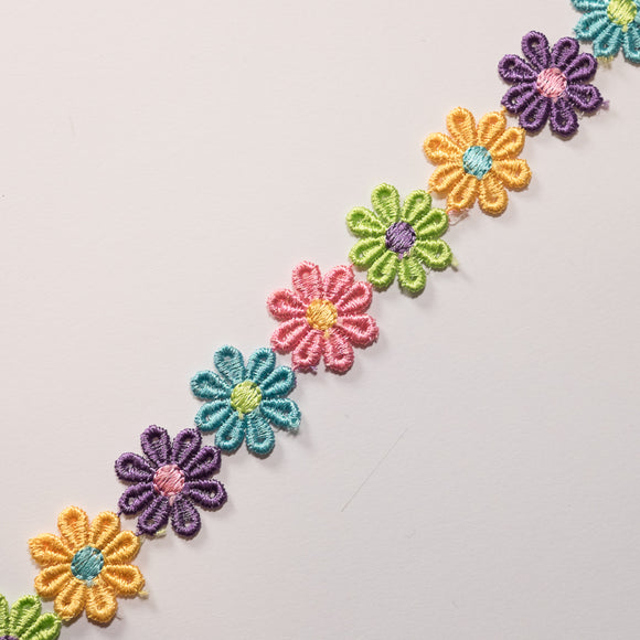 Passamaneria Bordo Margherite Colorate 11752