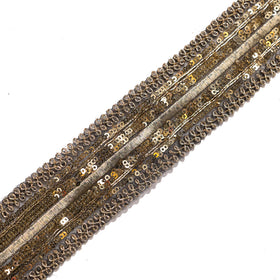 Passamaneria Bordo Paillettes Oro