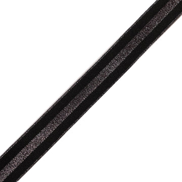 Nastro Gros Grain Righe Lurex 15082-25LX - 0