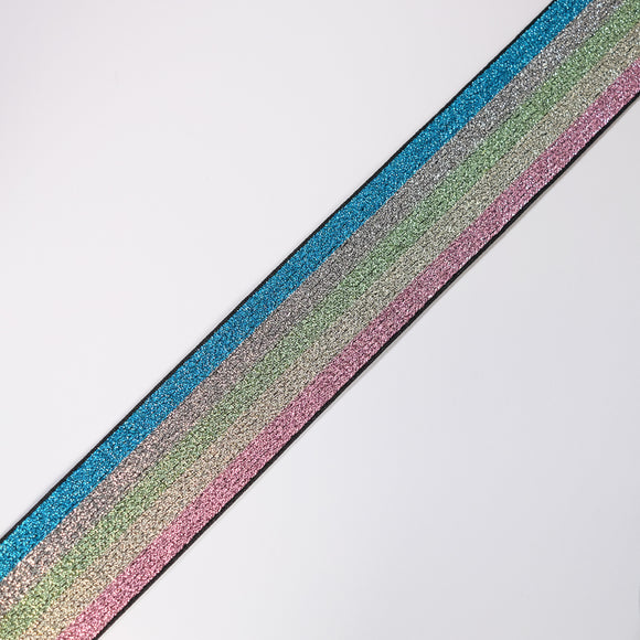 Elastico Righe Arcobaleno Lurex