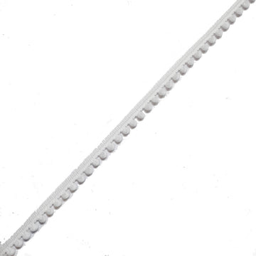 Acquista bianco Passamaneria Mini Pompon 5mm