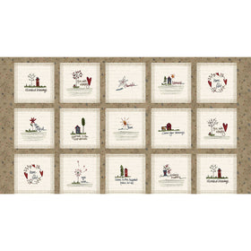 Cotone Americano Bluebird Of Happiness Pannello