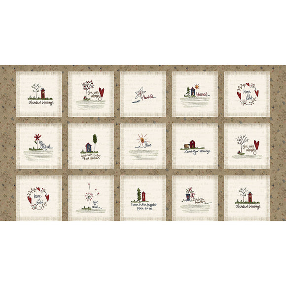 Cotone Americano Bluebird Of Happiness Pannello