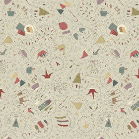 Cotone Americano Natale Stampa Grande