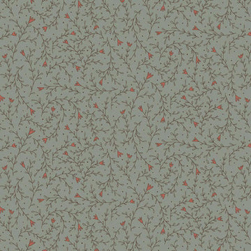 Cotone Americano Fiori E Rametti