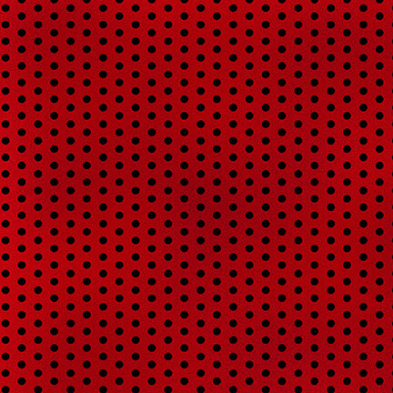 Cotone Americano Rosso Pois Neri