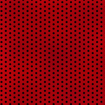 Cotone Americano Rosso Pois Neri