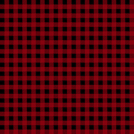 Cotone Americano Scozzese Rosso e Nero