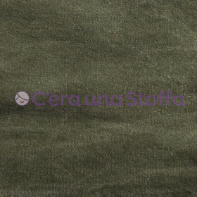 Acquista verde-militare-delave Tessuto Cotone Delavé Jeansami