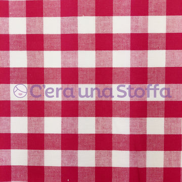Acquista rosso Tessuto Scaccomatto