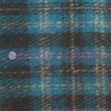 Tessuto Lana Scottish Lurex