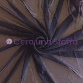 Acquista blu Tessuto Chiffon Vedo