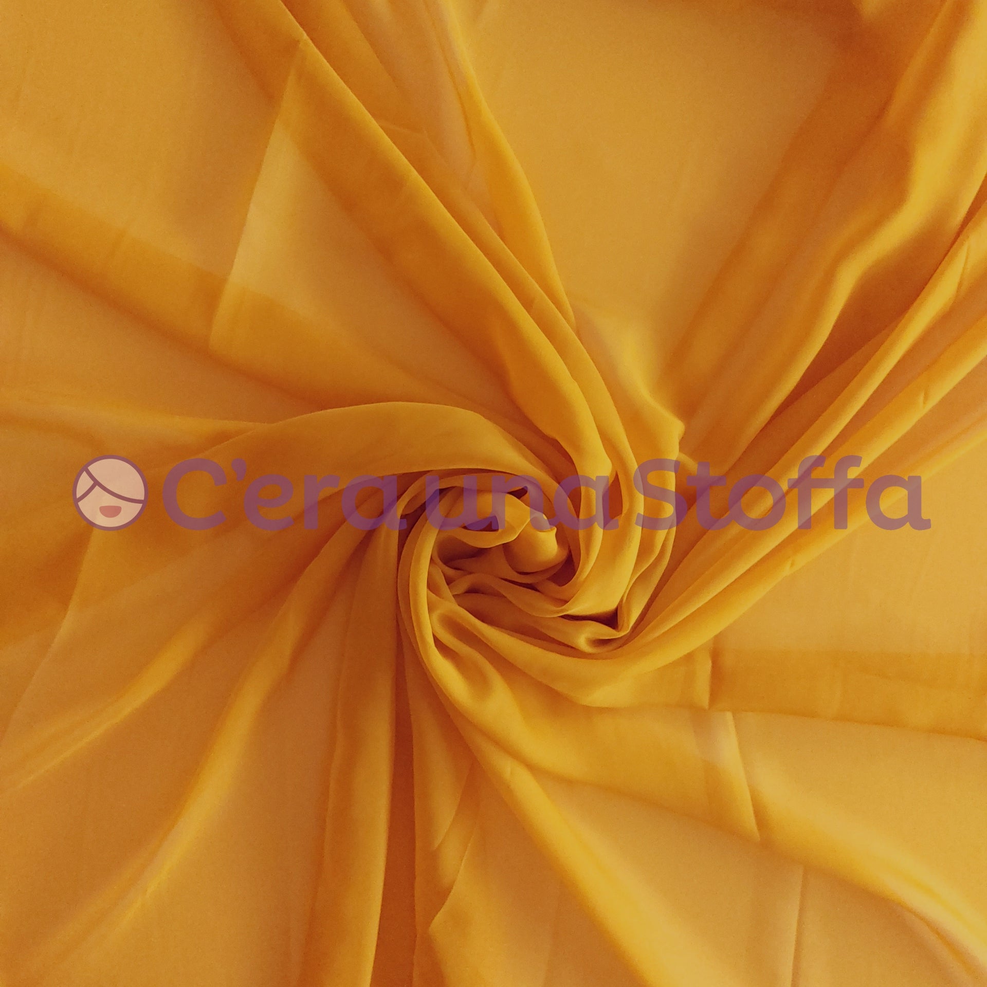Acquista giallo-tuorlo Tessuto Chiffon Vedo