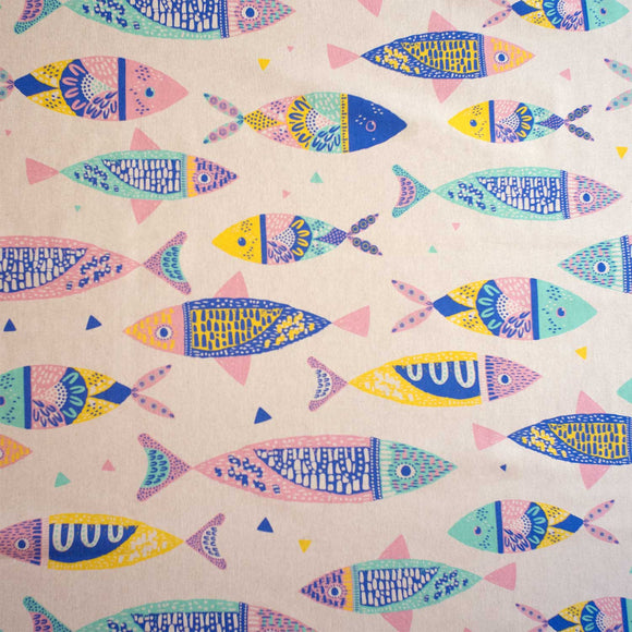 Katia Fabrics Canvas Colour Fishes