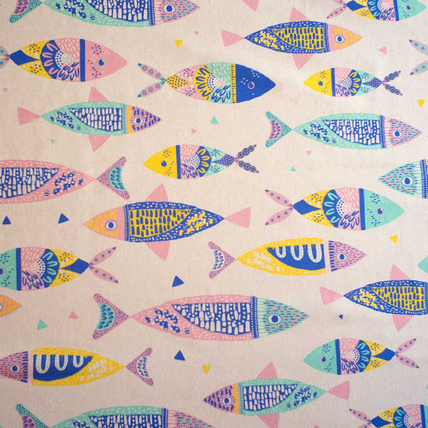 Katia Fabrics Canvas Colour Fishes