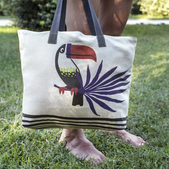 Katia Fabrics Canvas Slim Pannello Borsa Toucan Fluor