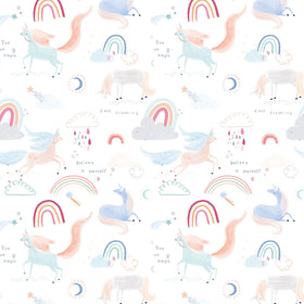 Katia Fabrics Popeline Unicorn Is In The Air