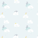 Katia Fabrics Popeline Sky Cloud Rhinos-1