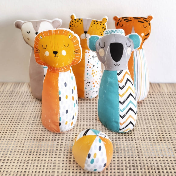 Katia Fabrics Popeline Flying Heroes Bowling Pannello Gioco