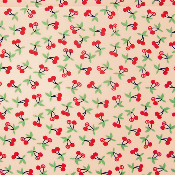 Katia Fabrics Popeline Cherries
