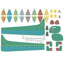 Katia Fabrics Pannello Canvas Dinosaur Measurer Metro-1