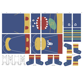 Katia Fabrics Canvas Rugby Laundry Bag Pannello