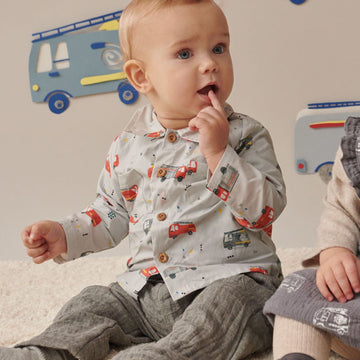 Katia Fabrics Popeline Firefighters Cars - 0
