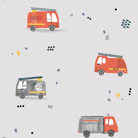 Katia Fabrics Popeline Firefighters Cars