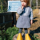 Katia Fabrics Mussola Gold Ugly Duckling Foot Print-3