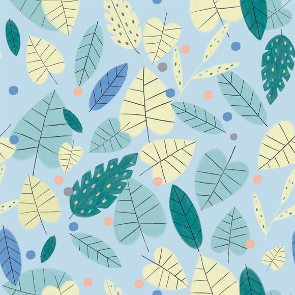 Katia Fabrics Popeline Ants & Music Leaves